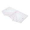 Transparent T-Shirt Ruler Neckline Alignment Garment Sewing Ruler  Garment Sewing