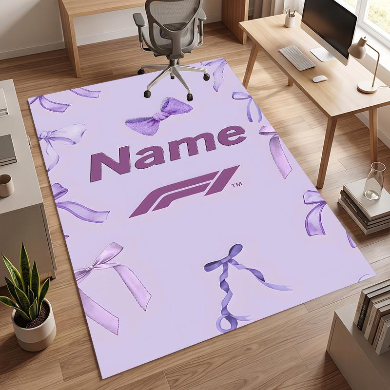 F1 (19) Personalizowany dywanik biurowy z imieniem Stylowa dekoracja do salonu, sypialni, kuchni