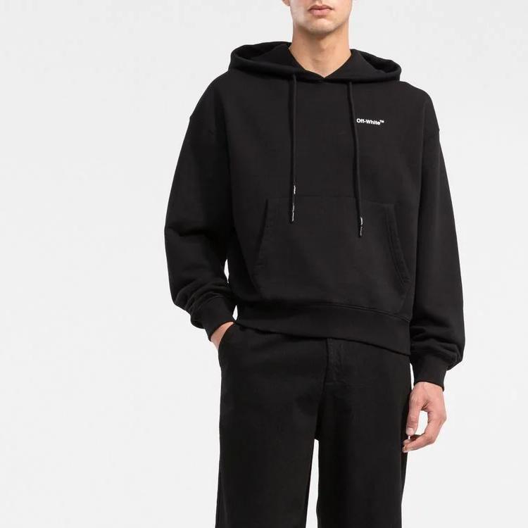 Off-White Caravaggio Crowning Over-print Hoodie OMBB037C99FLE0071001