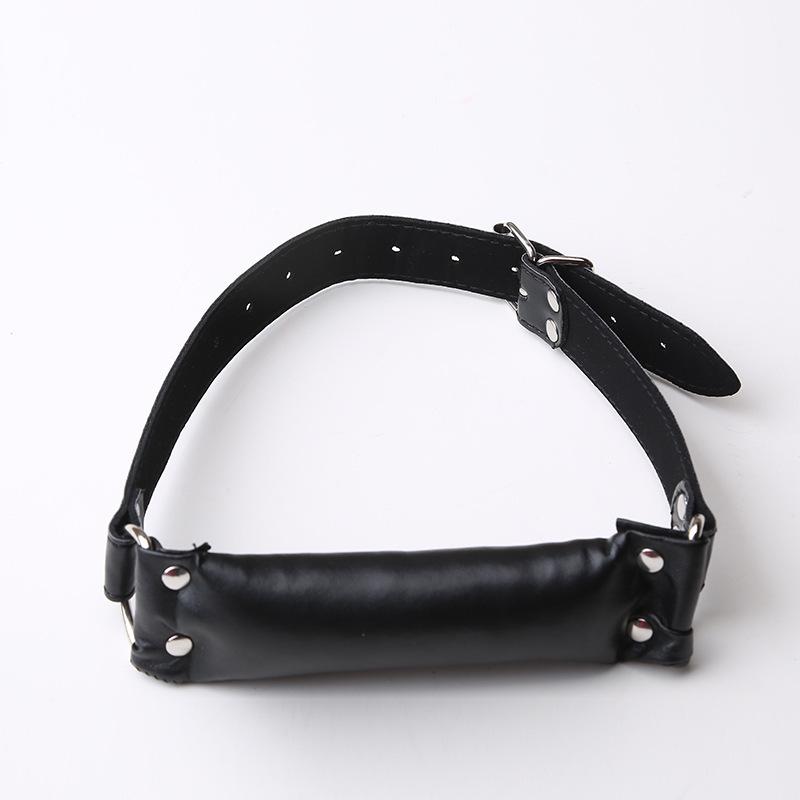 Black Silicone Rod Mouth Gag for Men and Women – Flirting and Restraint Adult Toy