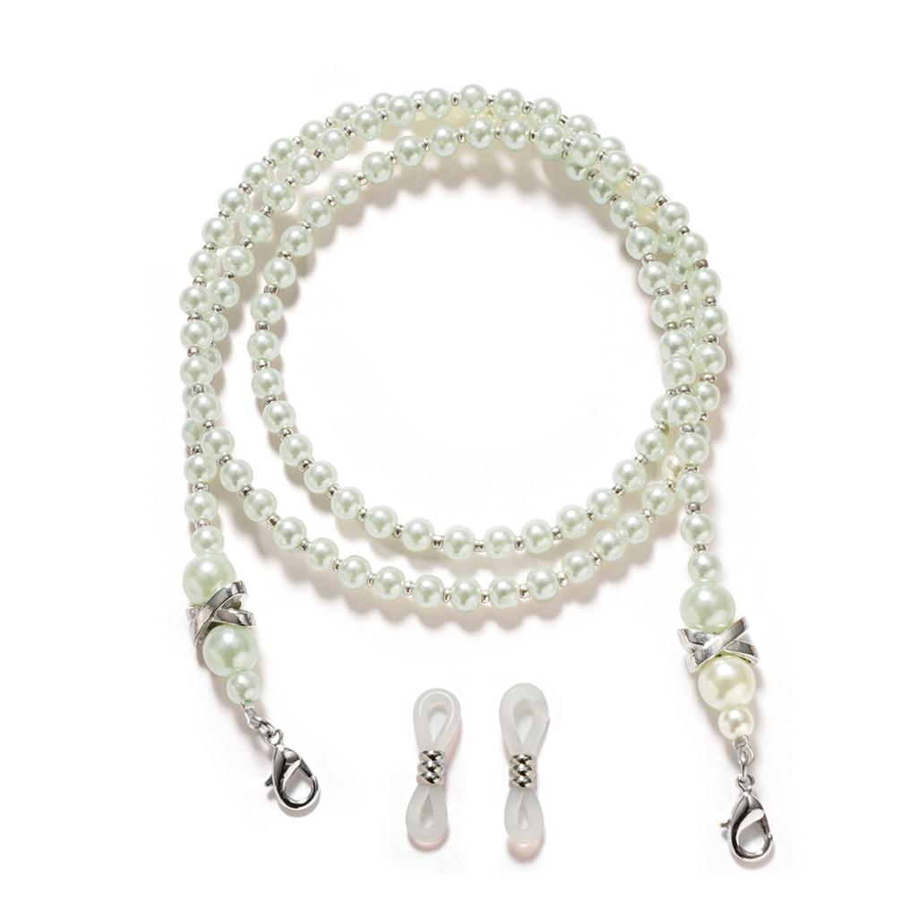 Brillenband mit Perlen, Brillenkette, Lesebrillenband für Damen, Brillenbandhalter, Brillenkettenhalter