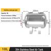 Ke De He 10L Horizontal Stainless Steel Air Tank CN Plug (adapter Included)