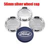 4pcs 3D 56mm 60mm 65mm 68mm Ford logo car emblem Wheel Center Hub Cap auto Rim refit dust-proof badge covers sticker accessories