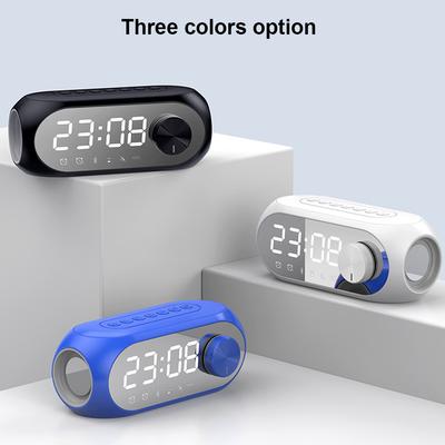 Morderní FM rádio LED budík Bezdrátový chytrý Bluetooth reproduktor S8 Hodiny Subwoofer pro domácí noční stolek Buzení Digitální stolní hodiny
