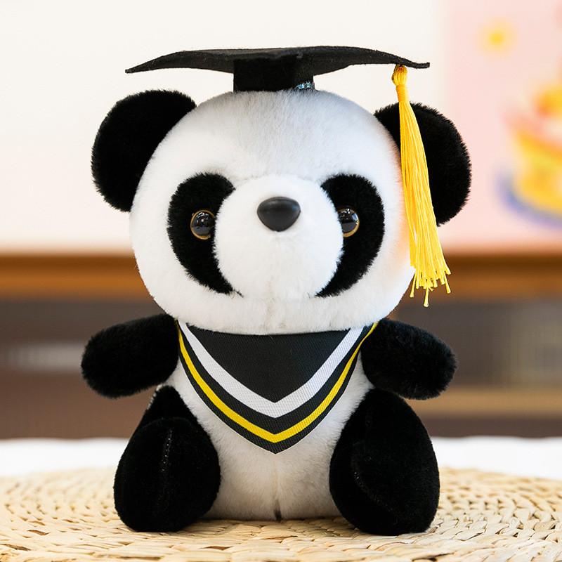 Panda Plush Toy With Doctor Hat For Graduation Gift Girls And Friends