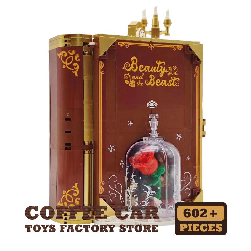 

Non-Toxic Cute Fairy Tales Building Blocks Books Anime Film Moc Bricks Toys Dream Princess 3D Storybook Model Children Birthday Gifts