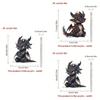 Acrylic Black Dragon Cartoon Car Charm Pendant For Stylish Vehicle Decoration