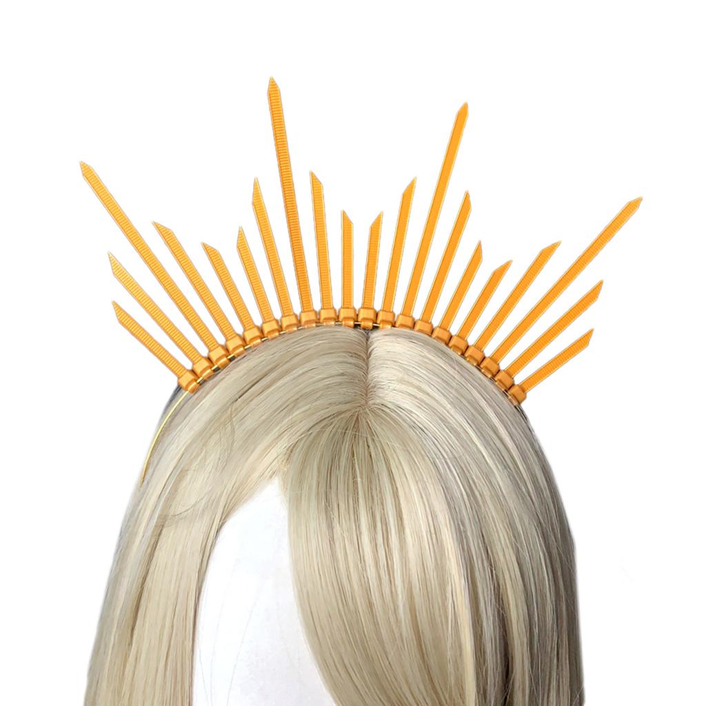 Jugendliche Schüler Halloween Haarband mit Sonnenstrahlen Stacheln Cosplay Engel Heilige Form Stachel-Haarbänder Auftritte Haarreifen