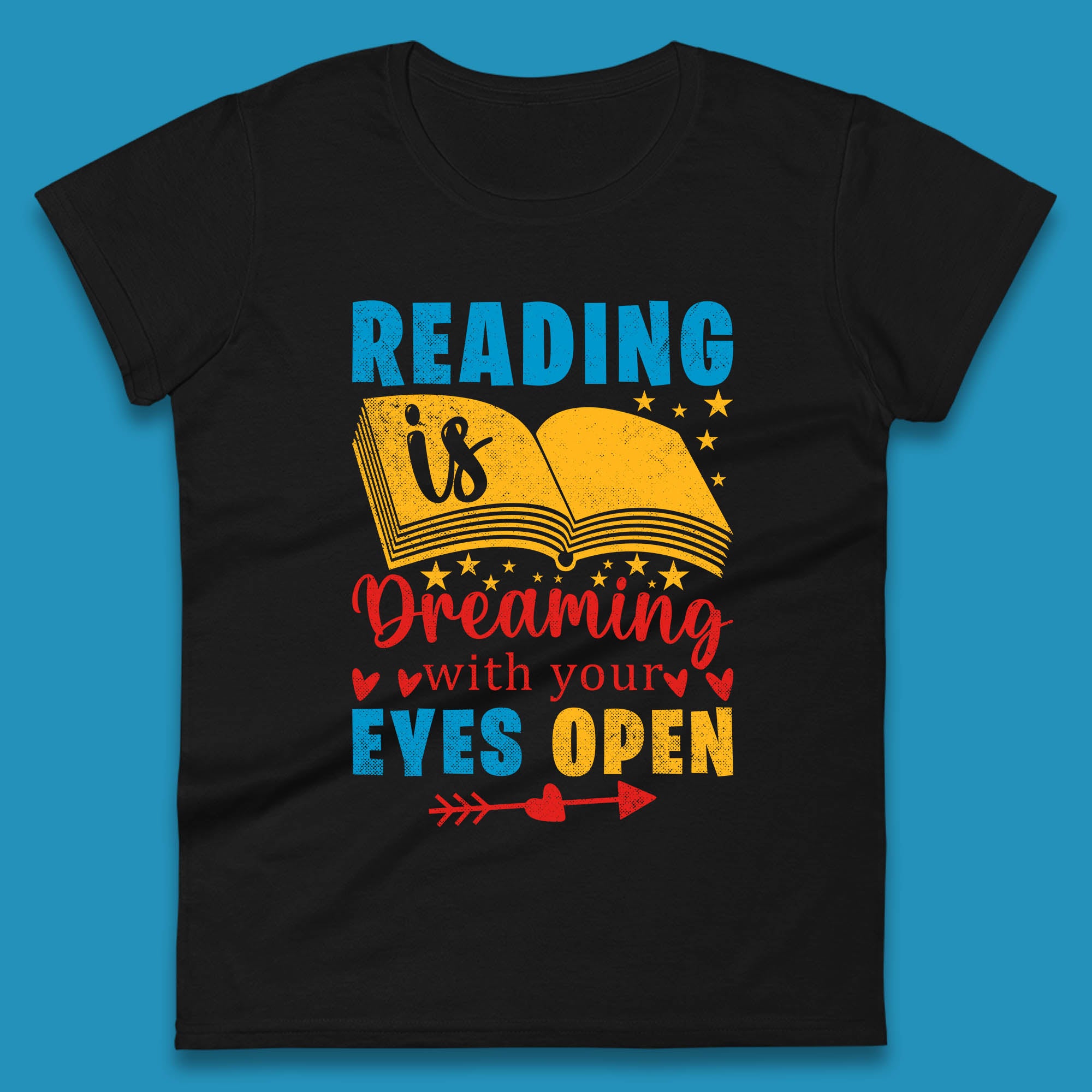 Reading Is Dreaming With Your Eyes Open Book Reading Saying Book Lover Quote Womens Tee T Shirt Mens Tops Unisex Top S