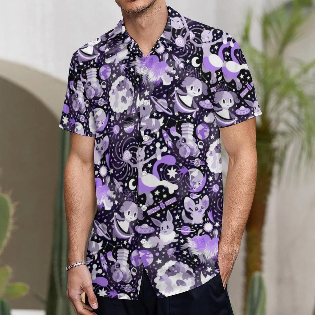 Hawaiian Men's T-shirt 3D Lamb Print Men's Summer Loose Beach Plus Size Short Sleeved T-shirt Men's Clothing Shirt