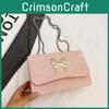 Crossbody Fashion Shoulder Bag With Butterfly Decoration And Chain Design Strap