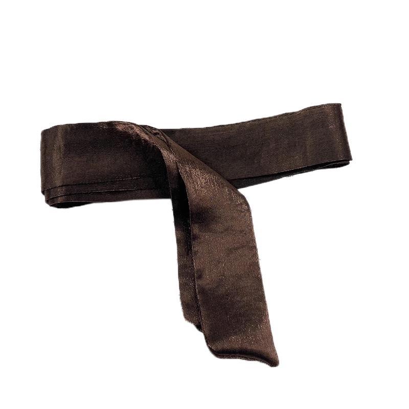 Shimmer Waist Belt Sash Scarf Lace up Ribbon Accessory