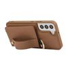 For Samsung Galaxy S22 & S22 Plus Case PU Leather Wallet Bag Grip Strap Holder Shoulder Long Crossbody Lanyard Ring Clasp Cove