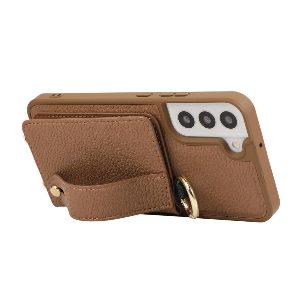 For Samsung Galaxy S22 & S22 Plus Case PU Leather Wallet Bag Grip Strap Holder Shoulder Long Crossbody Lanyard Ring Clasp Cove