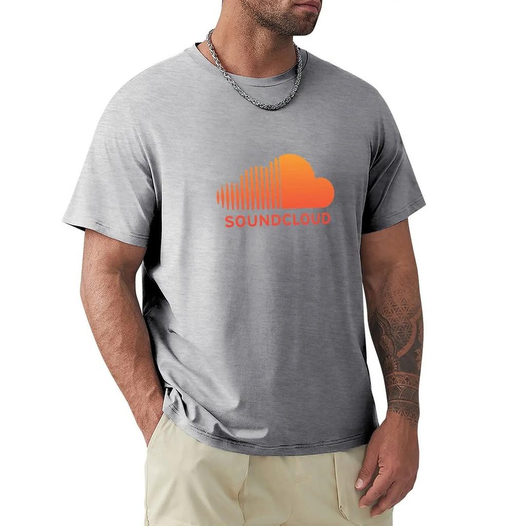 Soundcloud Music T-shirt Heavyweights Short Sleeve Tee Heavy Weight T Shirts for Men