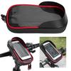 wheel up Bike Phone Bracket Waterproof Stand Bag Bicycle Front Packet Navigation Supportblack red