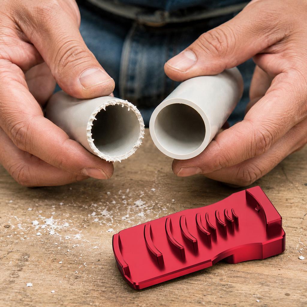 Plastic Pipe Chamfering Tool for Deburring and Beveling Edges