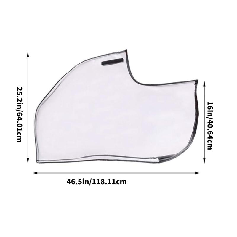 Golf Bag Protective Cover Translucent Golf Cart Travel Bag Rain Hood Wear Resistant Golfing Bag Protector Easy To Use