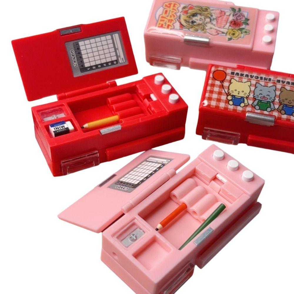 Pretend Toys Pencil Box Model Miniature Mini Stationery Box Dollhouse Pencil Case  BJD OB11