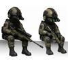 Action Soldiers with Weapons Statue Martial Desktop Decorations Collectible Home Decors Tactically Mini Soldier Figurine