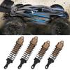 4pcs Aluminum Alloy Metal Front   Rear Shocks Struts Damper Fit for 1 10 Traxxas SLASH RC CarLight Coffee