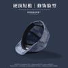 Denim short-brimmed baseball cap men's and women's spring and autumn winter windproof casual small-brimmed British retro cap hard top
