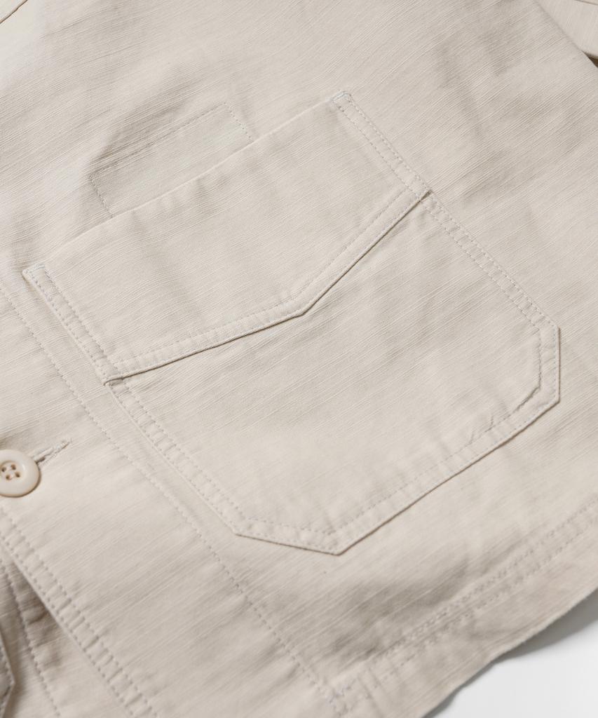 Frizmworks Backsatin French Work Jacket _ Cream