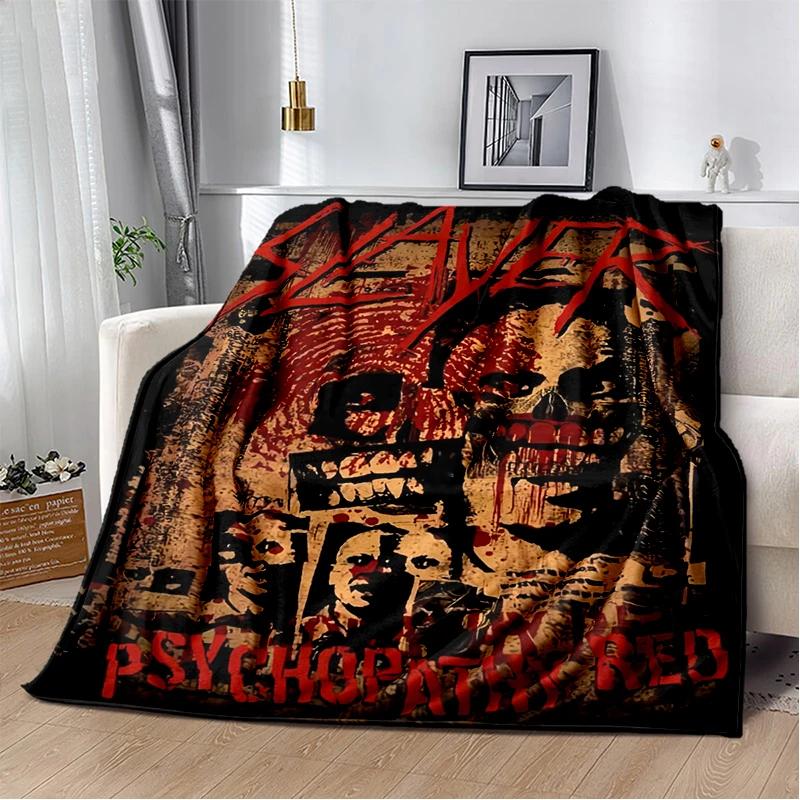 29 Style Slayer Heavy Metal Rcck Band Sign Blanket,Soft Throw Blanket for Home Bedroom Bed Sofa Travel Cover Kid Gift