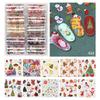 Nail Art Christmas Halloween Starry Stars Sticker Transfer Paper Snowflake Sticker Laser Transfer Paper Nail Art Accessories