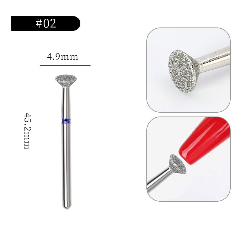 Carbide Milling Cutter Manicure Nail Drill Bits Electric Nail Files Blue Grinding Bits Mills Cutter Nail Art Tools Accessories