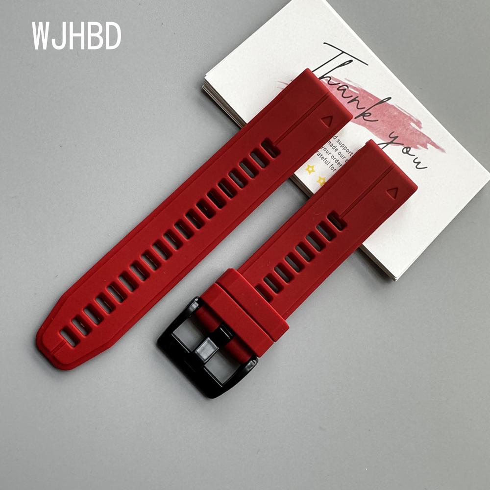 QuickFit 22mm 26mm Strap For Garmin Quatix 8 7 6 5 Sapphire Tactix 8 7 Pro Delta Bravo Silicone Band Fenix 7X 7 6X 6 5X Bracelet