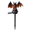 Solar Garden Statue Light Guardian Resin Figurine Waterproof Auto On Off Outdoor Pathway Landscape Yard