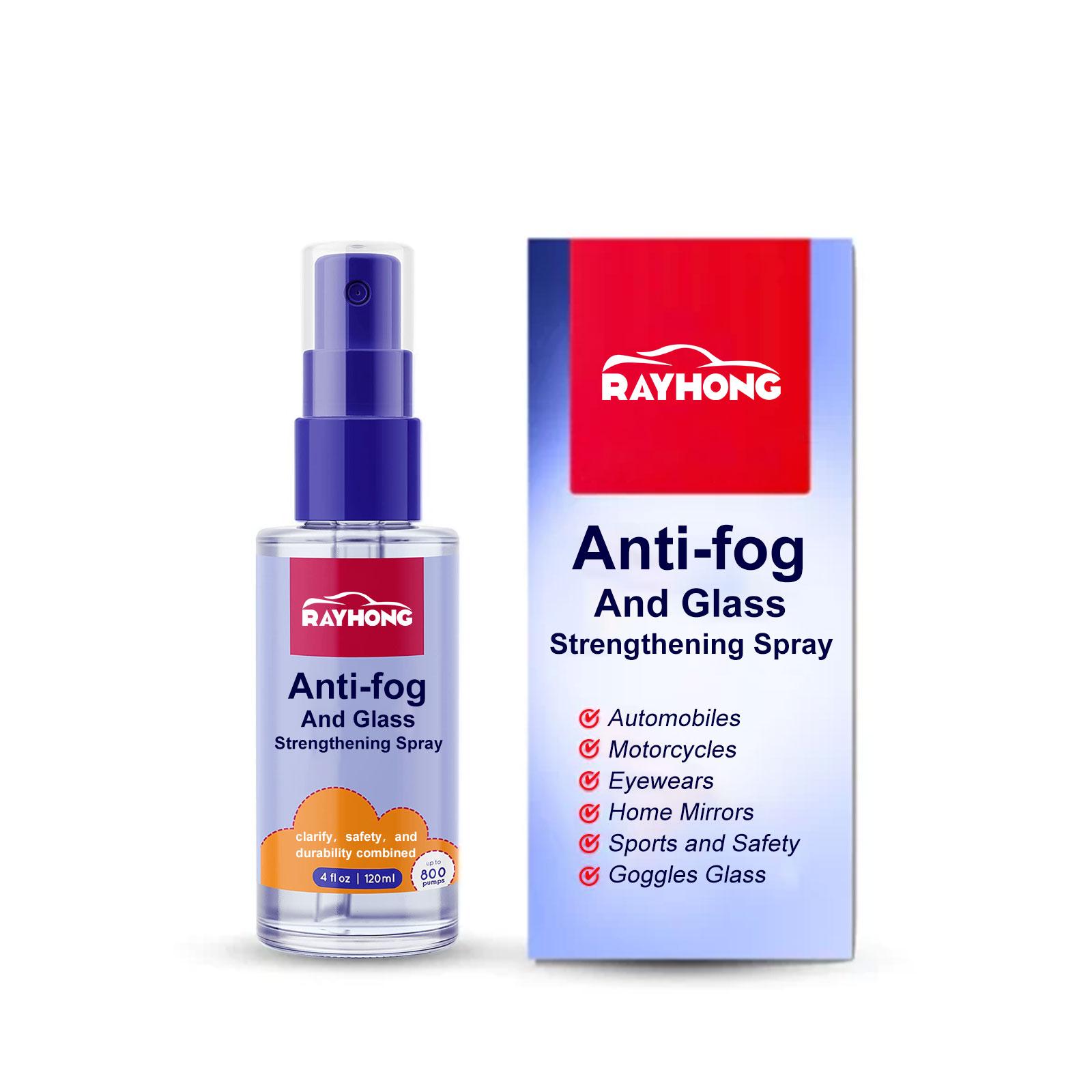 Rayhong Car Rear View Mirror Anti Fog spray 120ml Window Long-lasting Clear Rainproof Rearview Mirror Protective