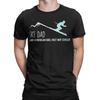Ski Dad Funny Cute Winter Skiing TShirt Beach  100 Cotton T Shirts For Mens Fashion Design Shirt ShortSleeved Y2K Fun Top Tees