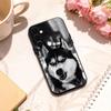 Cute Siberian Husky Dog phone Case For Samsung Galaxy A73,A72,A71,A70,A53,A52,A51,Others Soft Black Shell