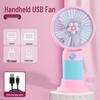 Dopamine Style USB Rechargeable Cartoon Handheld Fan