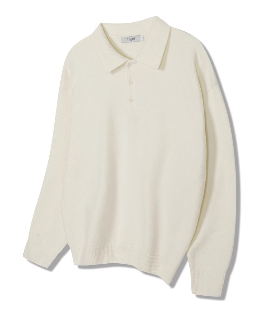 POLYGRAM Soft Wool Blend Collared Knit - 5 Colors