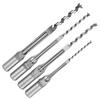 4pcs 6.4/8/9.5/12.7mm Square Hole Drill Bits Square Hole Mortising Chisel  Woodworking