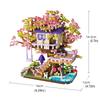 Non-Toxic Flower Tree House Building Block Diy Assembly Toys Micro Bricks Puzzle Toys For Kids Childrenfriend Birthday Gifts