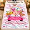 Flannel BlanketEl Payaso Plim Plim Custom Name Text Personalized Soft Warm Throw Blanket Home Decor Gift