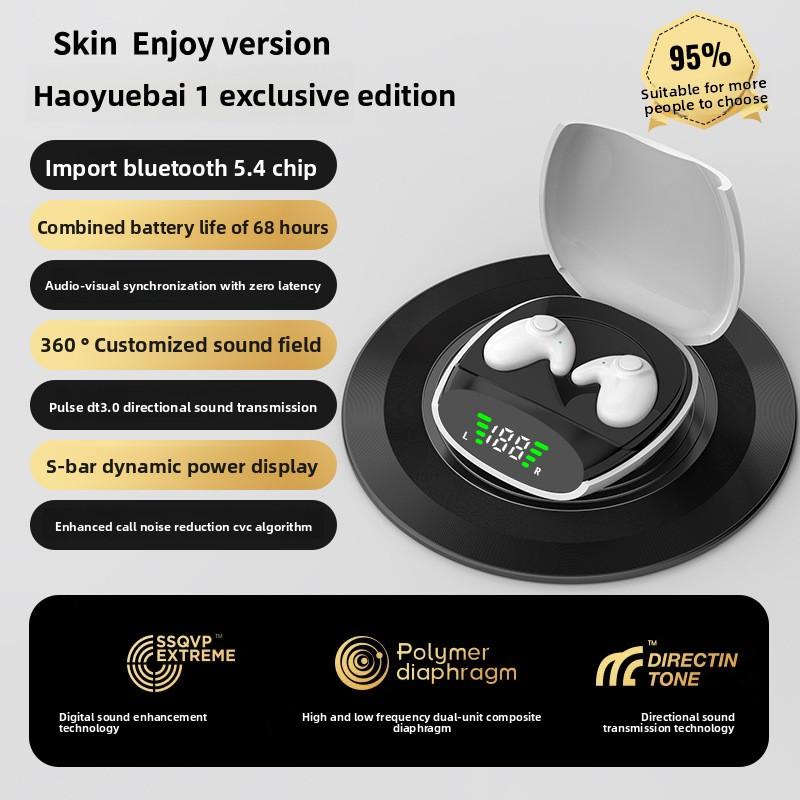 Bluetooth Headphones Are Wireless, Thin, Mini, Noise-cancelling, Digital Display, Long-lasting, High-quality, and Long-lasting Sleep Headphones