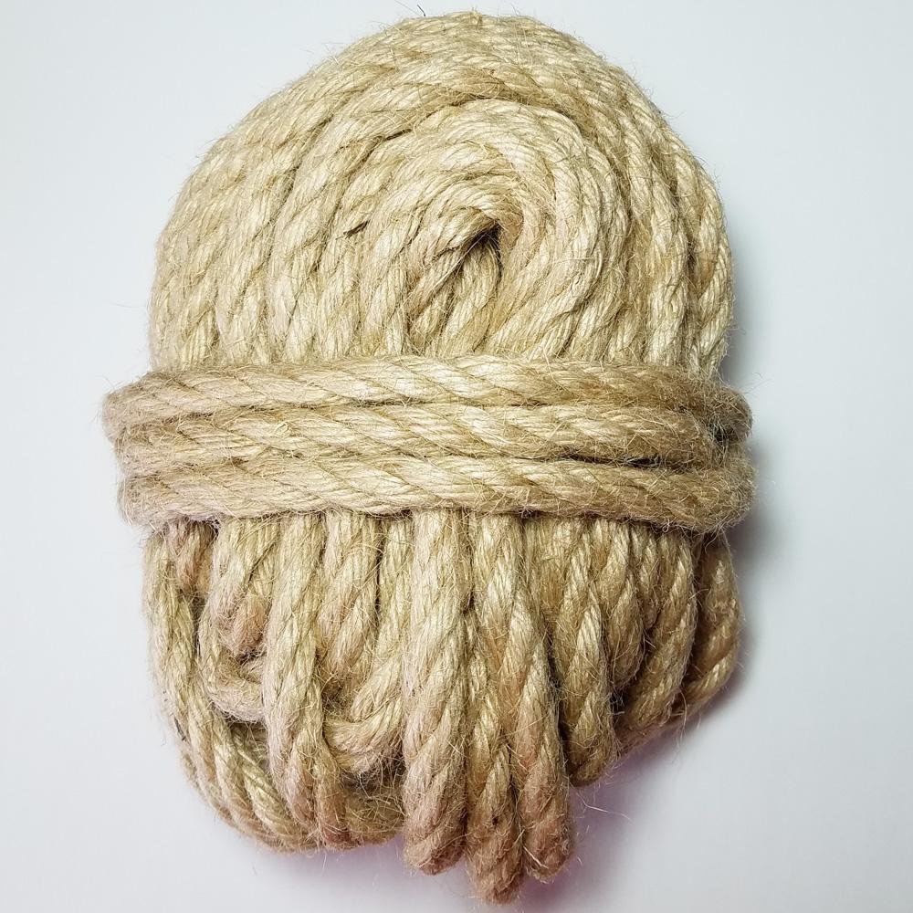 Frânghie de iută naturală 100% mai groasă, 10 m/rolă, sfoară de macrame, pentru decorare bricolaj