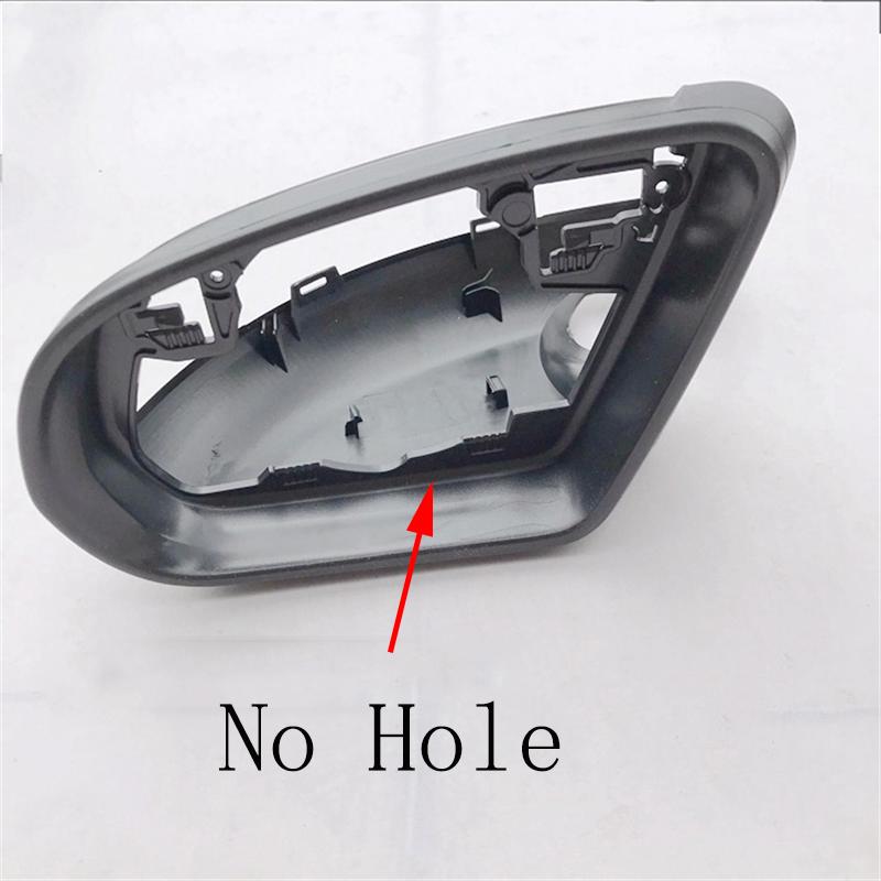 Auto Rear Mirror Frame Trim Housing Matt for Mercedes-Benz C Class W205 2015 2016 2017 2018 No Hole Left