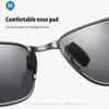 AORON Metal Frame Polarized Sunglasses for Men Women Fashion Outdoor Driver Driving Glasses UV400 Anti Glare Eyeglasses
