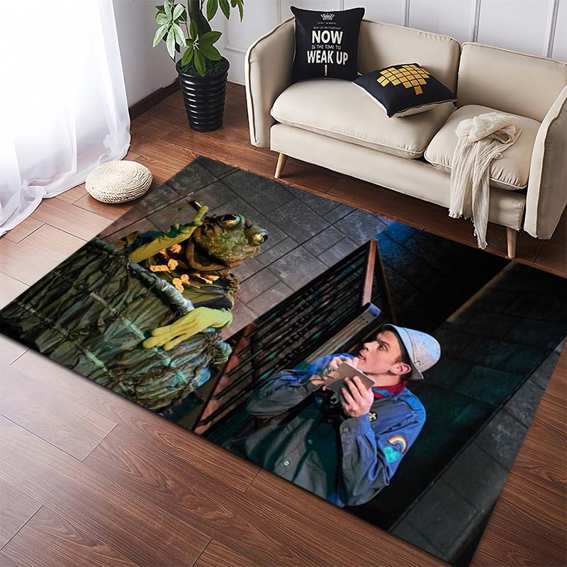 Der Räuber Hotzenplotz Cartoon Area Rug, Classic German Kids Book Print Non Slip Floor Mat, Bedroom Living Room Decor Gift For Children And Comic Fans