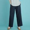 CHIQUITA Wide Long Pants (Linen) Navy 232501Snv