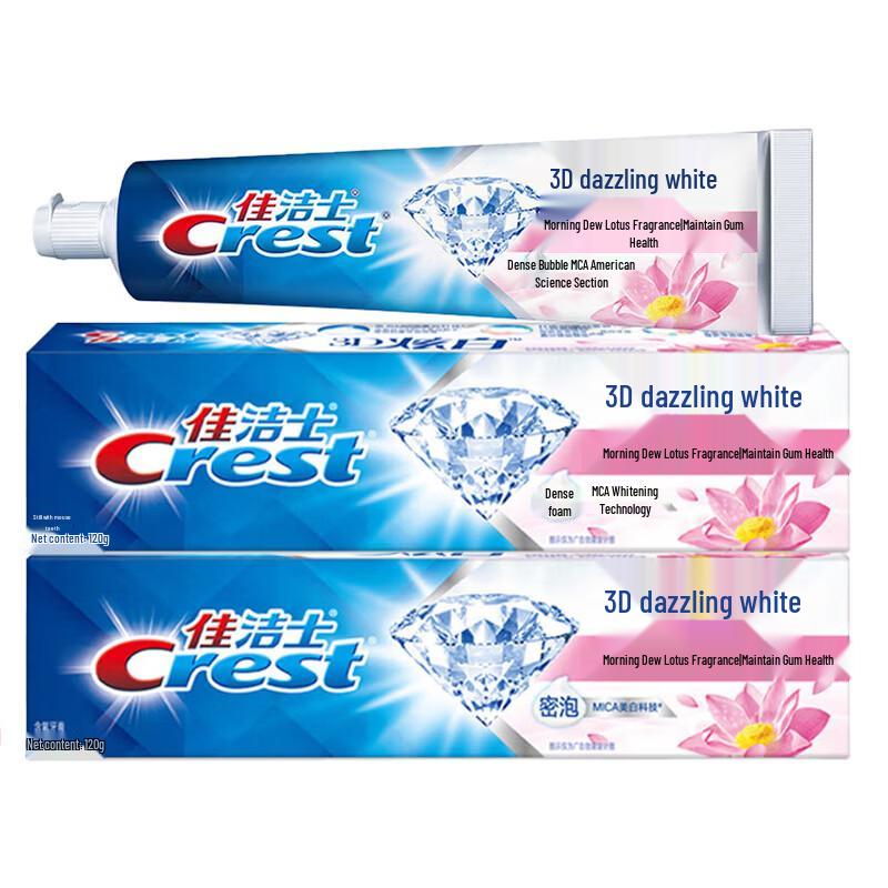 Crest 3D White Morning Dew Lotus Toothpaste