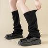Comfortable Wide Bubble Socks With Breathable Fabric And Stacked Design Loose Slouch Thigh High Boot Socks For Women