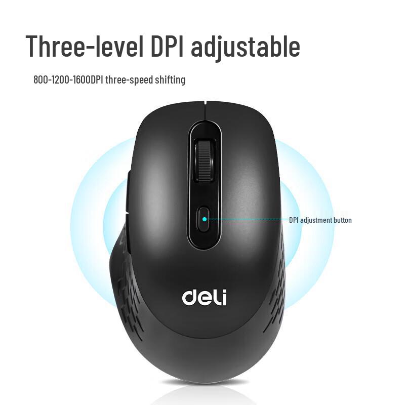 Deli 2213ES Wireless Silent Office Mouse
