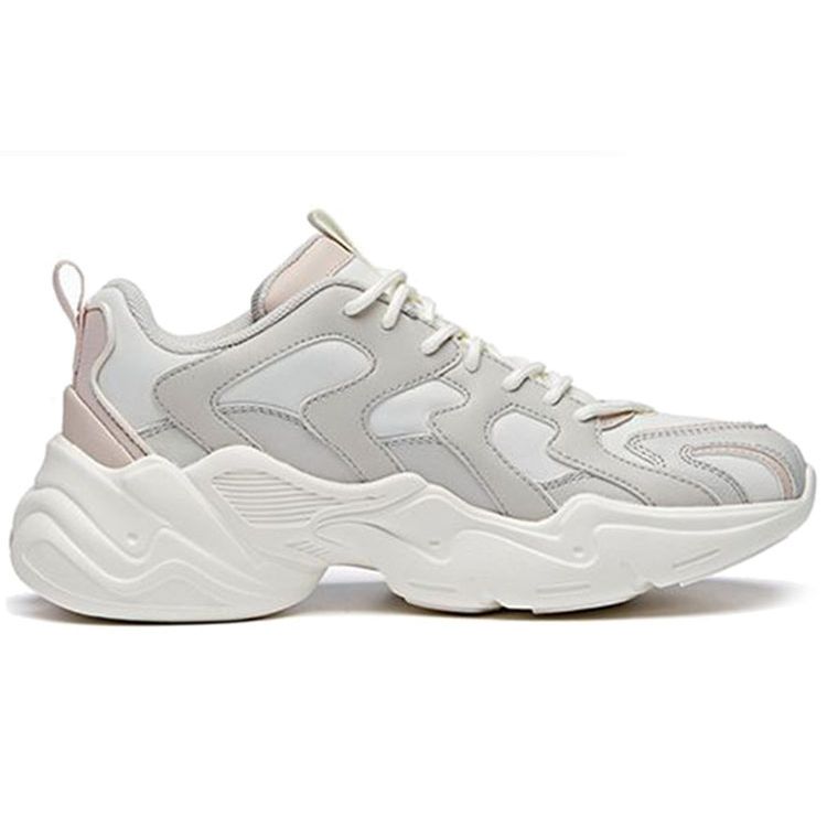 Anta Full Score Low-Top Trendy Dad Shoes Women Sneakers White Gray 122018882-5